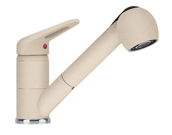 Franke bateria kuchenna z wyciąganą wylewką i funkcją prysznica Prince II, beżowa 115.0470.665