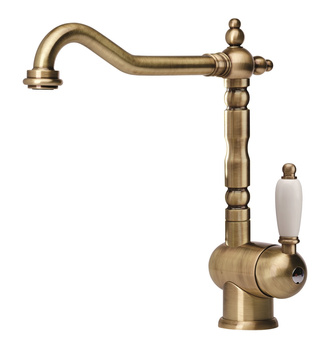 Franke bateria kuchenna OLD ENGLAND ze stałą wylewką stare złoto 115.0028.205