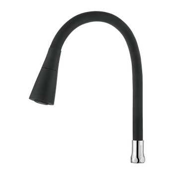 Invena dwufunkcyjna elastyczna wylewka do baterii czarna SC-B1-1Z1