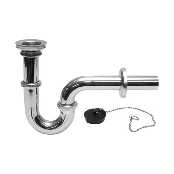 Instadrain syfon do umywalki rurowy metalowy, chrom 718