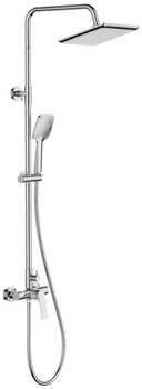Invena zestaw prysznicowy z deszczownicą Neri, chrom AU-09-B01-L