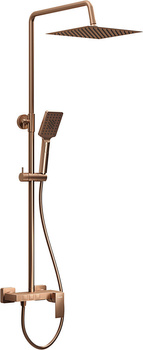 Valvex zestaw natryskowy z baterią natryskową ARS, miedź szczotkowana 2420180