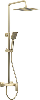 Valvex zestaw natryskowy z baterią natryskową ARS, szczotkowany złoty 2420170