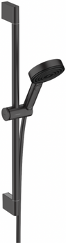 Hansgrohe zestaw prysznicowy 105 3jet Relaxation EcoSmart z drążkiem 65 cm Pulsify Select S, czarny matowy 24161670