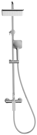 Invena zestaw prysznicowy z deszczownicą Neri, chrom AU-09-B01-L