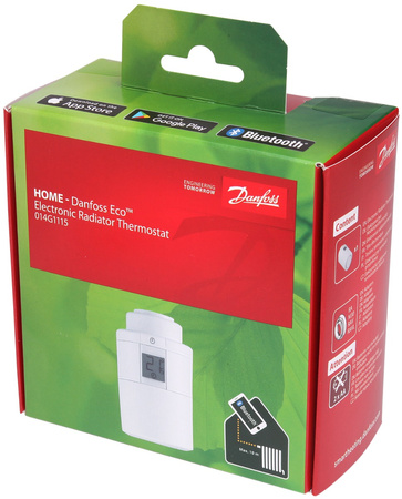 Danfoss elektroniczna głowica termostatyczna Eco™ Bluetooth, RAV, RA, RAVL, M30 014G1115