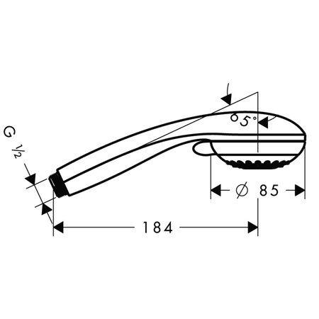 Hansgrohe główka natrysku Crometta 85 Multi 3jet  Dn15 28563000