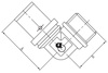 Diamond kolano zaprasowywane KOL-CH PEX-AL-PEX z mosiądzu 1"x25 FZZ-004.1X25.KOL-C