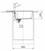Franke zlewozmywak jednokomorowy wbudowywany Fragranit+ Urban UBG 611-78 XL, biały polarny 114.0687.280