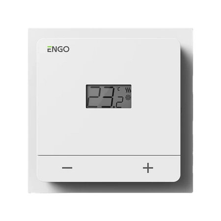 Engo ramka do regulatorów serii EASY, E25, E20i, biała EBEZEL-W