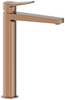 KFA bateria umywalkowa nablatowa wysoka ze spustem klik-klak Malaga, brushed rose gold PVD 4522-712-34