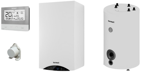 Termet pakiet nr 5: kocioł gazowy jednofunkcyjny Gold Plus II 25 + zasobnik SG PLUS 120 WKP58T100120E/PLAT