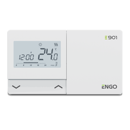Engo programowany, przewodowy regulator temperatury E901