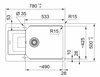 Franke zlewozmywak jednokomorowy wbudowywany Fragranit+ Urban UBG 611-78 XL, kamienny szary 114.0687.281