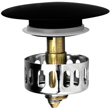 Instadrain korek do wanny, czarny 2851