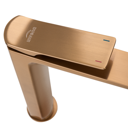 Invena bateria umywalkowa wysoka Neri Plus, miedź BU-P1-W14-L