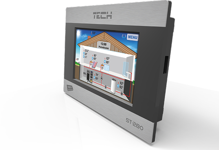 Tech sterownik pokojowy ST-280 z komunikacją RS, czarny ST280BK