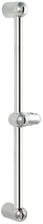 Invena drążek natryskowy z uchwytem suwakowym, chrom AU-21-001-L