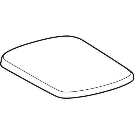 Geberit antybakteryjna, wolnoopadająca deska sedesowa, mocowanie od góry, kształt geometryczny Selnova Compact 502.898.00.1