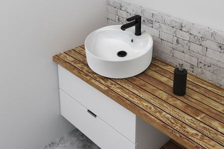 Invena bateria umywalkowa Siros, czarny BU-90-004-A