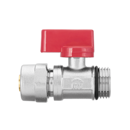 Invena zawór kulowy MINI PROV z dławikiem ze złączką pex 1/2"x1/2" ZK-57-C15-C