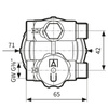 Afriso filtr oleju 2-rur.Ms500 Si 3/8" 200l/h 20429