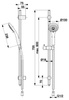 KFA natrysk przesuwny MORRIS chrom 841-337-00