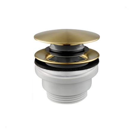 KFA spust umywalkowy uniwersalny typu klik-klak, brushed light gold PVD 660-310-31