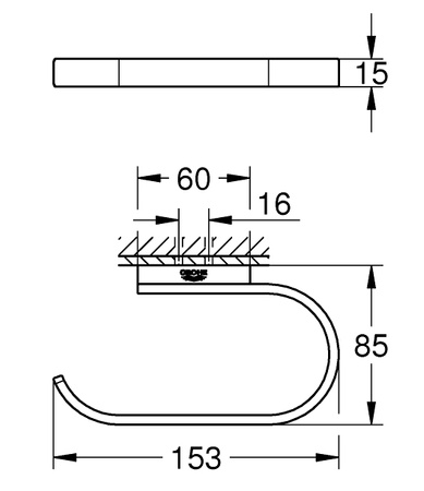 Grohe uchwyt na papier Selection, chrom 41068000