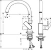 Hansgrohe Vernis Shape M-35 bateria kuchenna 260 71871670