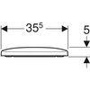 Geberit deska sedesowa Selnova Square, mocowanie od góry 500.336.01.1
