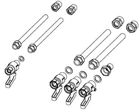 Ariston zestaw przyłączeniowy (rurki+zaworki) dla Clas B, Clas B Premium 3318435