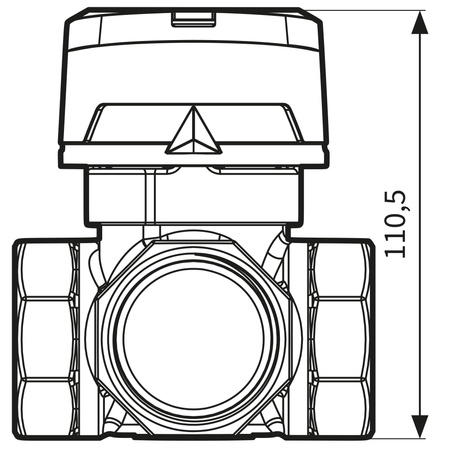 Afriso zawór mieszający czterodrogowy obrotowy ARV 486 ProClick, DN40, Rp1 1/2", Kvs 25 1348610