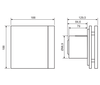 Venture wentylator łazienkowy Silent 100 CRZ DESIGN - 3C 230V, 50HZ 40021226