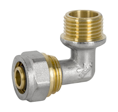 Diamond kolano KOL-CH, PEX-AL-PEX, mosiądz 1/2"x16 FTN-004.1/2X16.KOL-C
