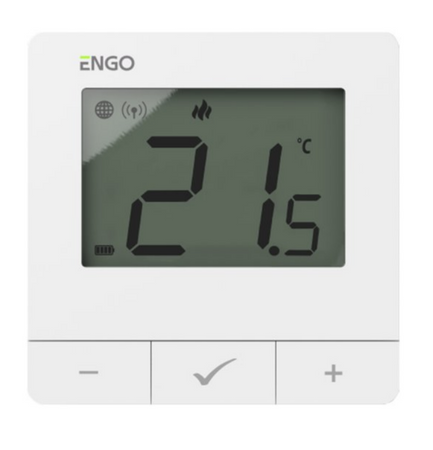 Engo internetowy, bezprzewodowy regulator temperatury, Wi-Fi biały E20i-W