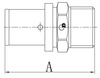 Diamond łącznik zaprasowywany ZŁ-CH, PEX-AL-PEX, mosiądz 3/4"x20 FZZ-001.3/4X20.ZŁ-CH