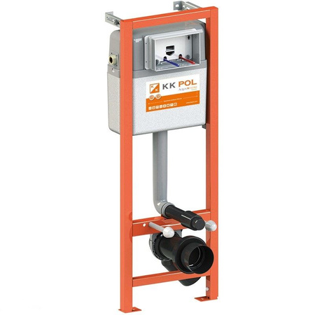 Zestaw stelaż podtynkowy KK-POL do WC + miska WC z deską Lavita S057