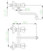 KFA bateria STANDARD zlewozmywakowa ścienna S 160 uchwyt czworokątny 300-410-00