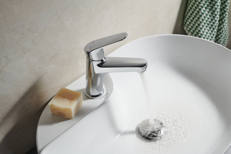 KFA bateria umywalkowa stojąca OTAVA chrom 5552-815-00
