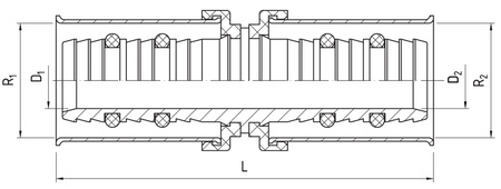 Perfexim złączka zaprasowywana prosta 32x25 733 62-733-3225-000
