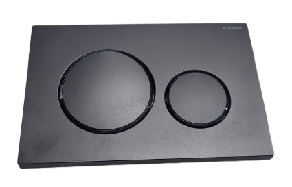 Geberit przycisk uruchamiający Sigma20, przedni, czarny mat, easy-to-clean 115.882.16.1