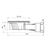Wirquin odpływ brodzikowy Slim+ fi 90 mm bez grzybka 30724108