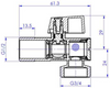 Invena zawór kulowy odcinający z filtrem, z metalowym pokrętłem do baterii, dolnopłuka lub pralki 1/2"X3/4" ZW-12-W20 