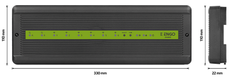 Engo listwa do sterowania ogrzewaniem podłogowym, 6 stref bezprzewodowych ZigBee + 2 strefy przewodowe, 230 V ECB62-ZB