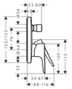 Hansgrohe bateria Talis E wannowo-natryskowa elem.zew czarny mat 71745670
