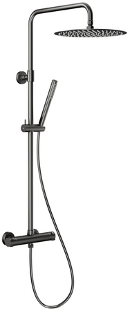 KFA deszczownia z baterią termostatyczną Moza Premium, gun metal grey PVD 5736-920-61