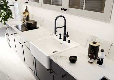 Blanco zlewozmywak ceramiczny PANORA 60 z jednym otworem, biały połysk 514486