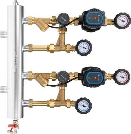 Afriso zestaw mieszający ze sprzęgłem hydraulicznym BPS 966 AP, dwa człony z zaworem obrotowym ARV 362 Vario ProClick, pompy AFRISO APH 160 9096620