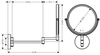 Hansgrohe lusterko Logis E Universal bez oświetlenia 73561000